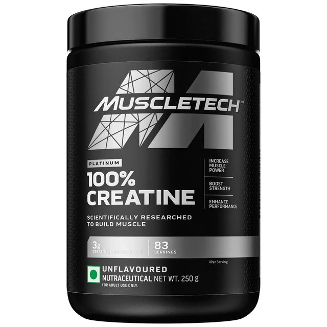 Muscletech Platinum 100% Creatine Powder - Increase Muscle Power Boost Strength