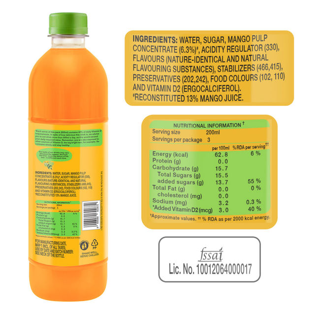 Paper Boat Swing Mango Fruit Juice