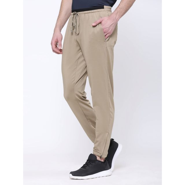 Dida Men's Track Pant Regular Comfortable Stretchable Dry-Fit | Beige - XL