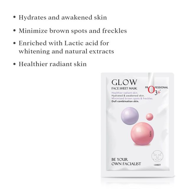 Buy O3+ Facialist Glow Face Sheet Mask at ₹155 | Instant