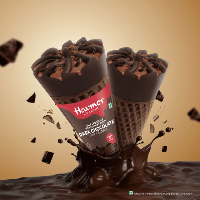 Havmor Dark Chocolate Cone Ice Cream Combo