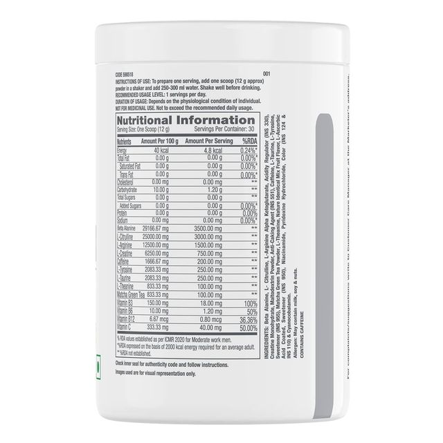 GNC Pro Performance Pre-Workout Boosts Energy & Endurance