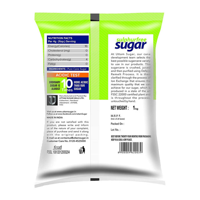 Uttam Sugar Sulphurless Sugar