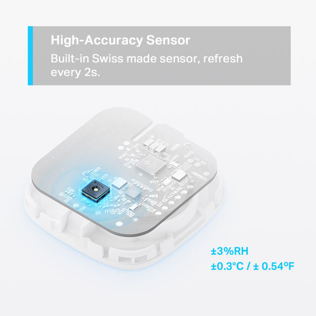 TP-Link Tapo T310 Smart Temperature & Humidity Sensor,Work With Alexa, Hub Required Separately