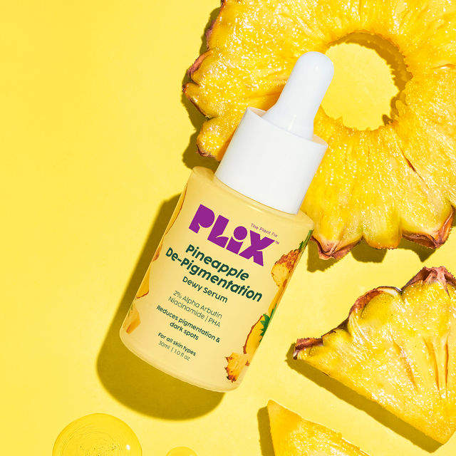 Plix Pineapple Face Serum with Alpha Arbutin for Pigmentation & Dark Spots
