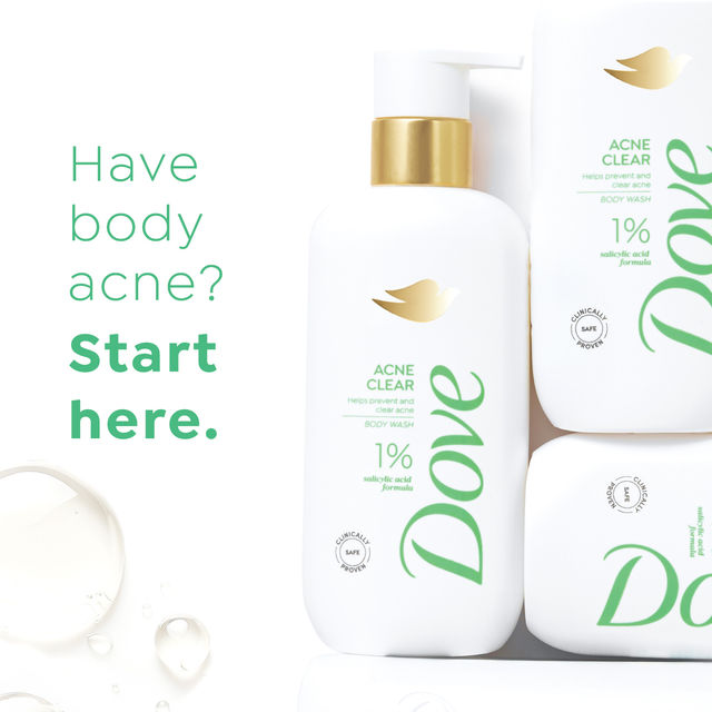 Dove 1% Salicylic Acid Formula Acne Clear Serum Body Wash