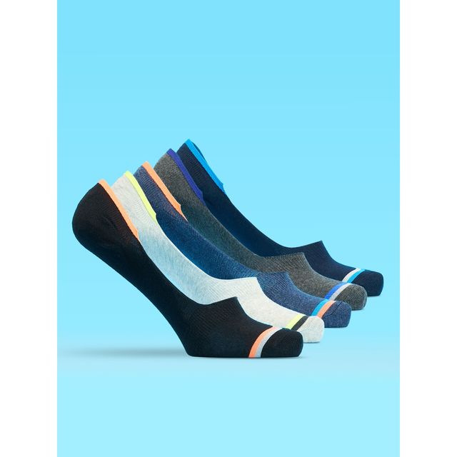 Lux Mozze Men's Solid Cotton Ankle Socks | Assorted - Free Size