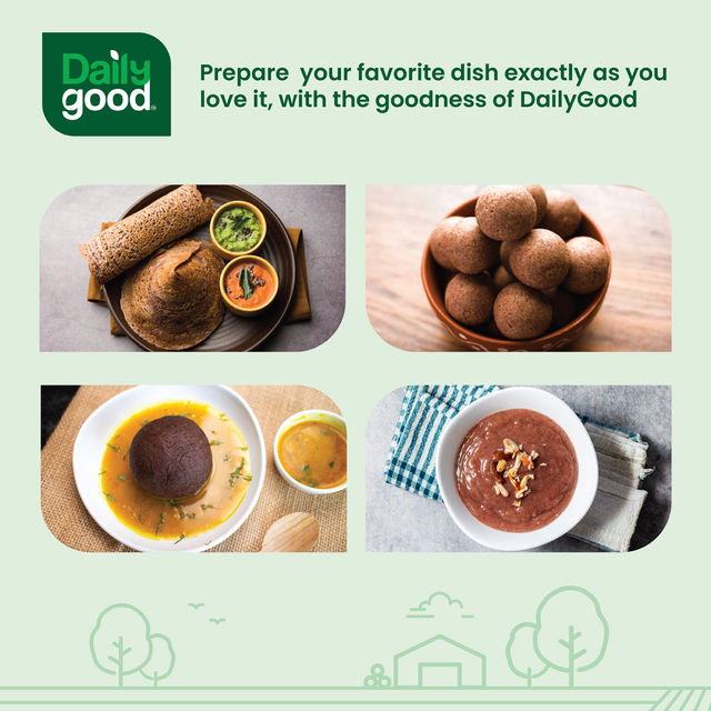 Daily Good Jowar Flour / Sorghum Millet(500gms), Daily Good Ragi / Finger Millet Flour(500gms) & Daily Good Bajra / Pearl Millets(500gms) & Daily Good Kangi / Foxtail Millet(500gms) Combo