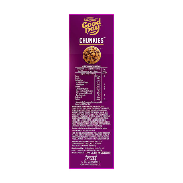 Britannia Good Day Chunky Chocolate Flavoured Biscuits | Preservative-free Combo