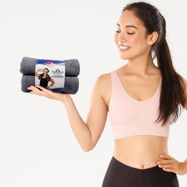Sassoon Microfiber Gym-Sports Towel | Sandstone | 40 x 60 cm