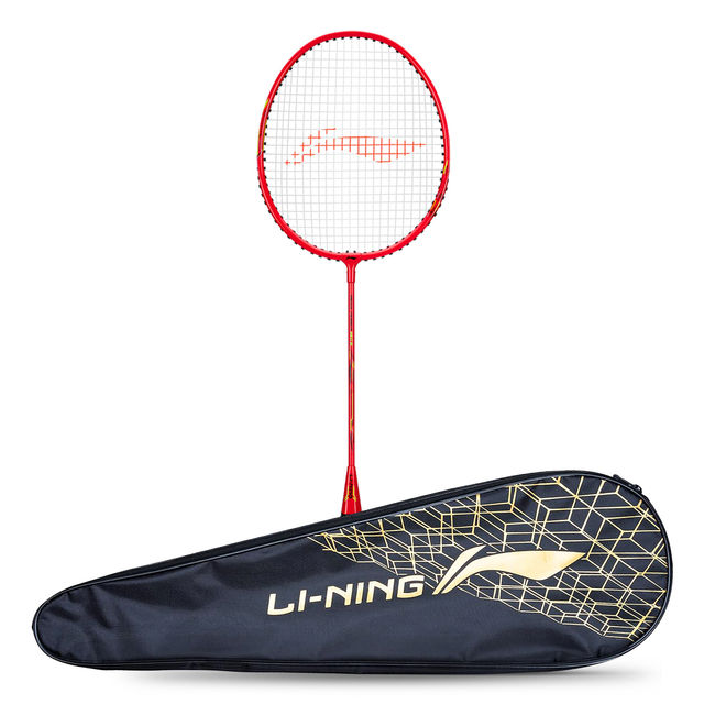 Li-Ning Mega Power Mp8 Badminton Racket- Fire Red (Strung)