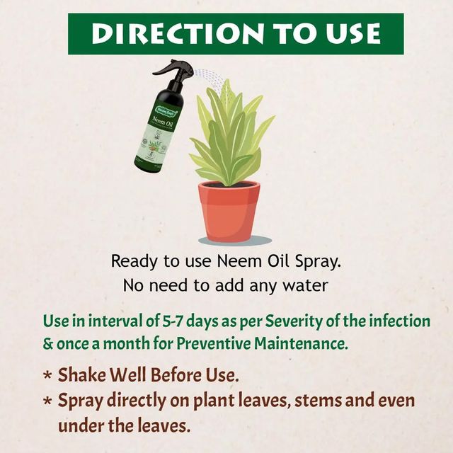 Garden Genie Neem Oil Spray | Ready to Use Organic Neem Pesticide Spray for Killing Insects