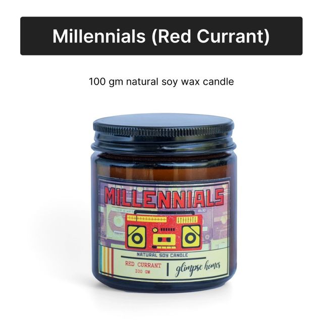 Timeless Red Currant & Spiced Pumpkin Glass Jar Candles | Rakhi Gift for Brother & Sister