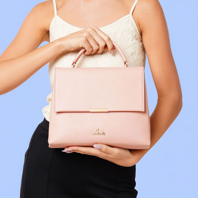 Buy Lavie Women's Marsh Flap Satchel | Lt Pink Online - Price