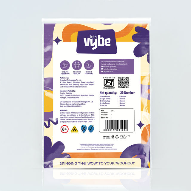 Let's Vybe Pets Birthday Decoration Kit