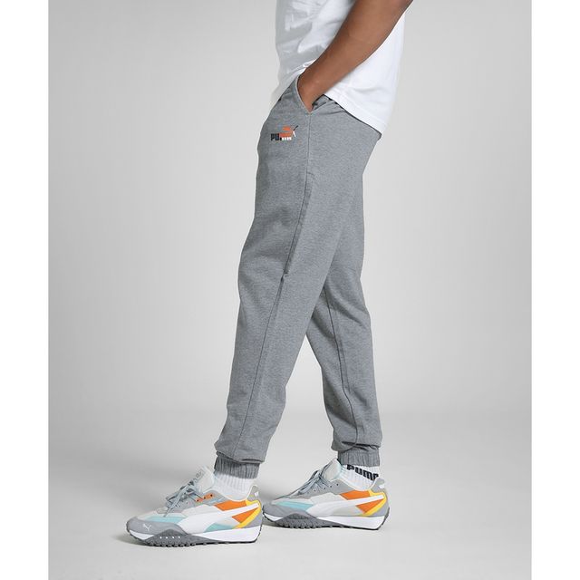 Puma Men's ESS Logo Graphic Pants | Grey | S