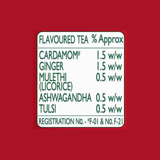 Red Label Natural Care Natural Tea with 5 Ayurvedic Ingredients