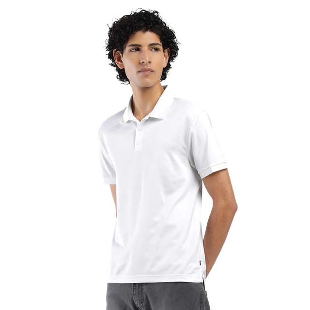 Levi's Men's 100% Polyester Polo T-shirt | White - S
