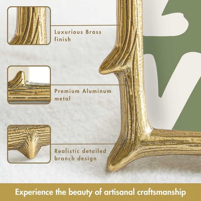 Behoma Metal Twig Frame - Gold | Decorative Frame