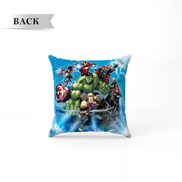 Sassoon Marvel Avenger Reversible Printed Cushion Cover | Blue