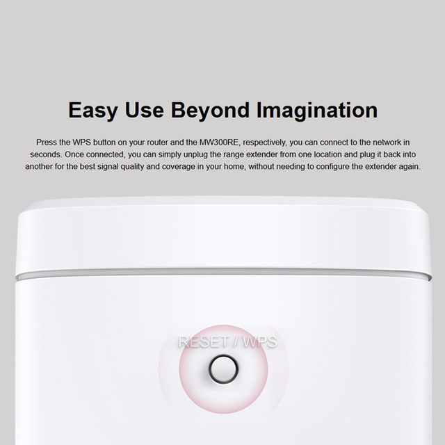 TP-Link MW300RE 300Mbps Whole-Home Wi-Fi Range Extender, Repeater, Booster, MIMO Technology