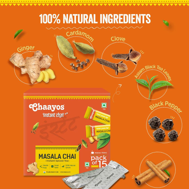 Chaayos Regular Sugar Instant Masala Tea Premix
