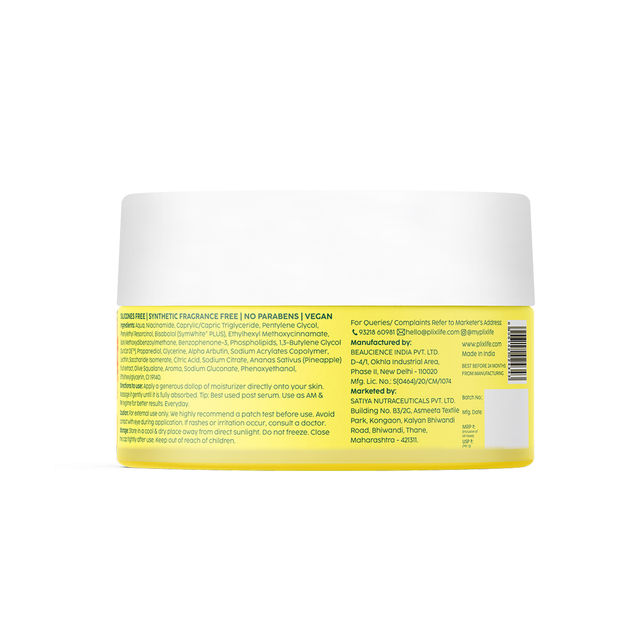 Plix Pineapple De-pigmentation Moisturizer with Symwhite Plus for Hyperpigmentation & Dark Spot Correction