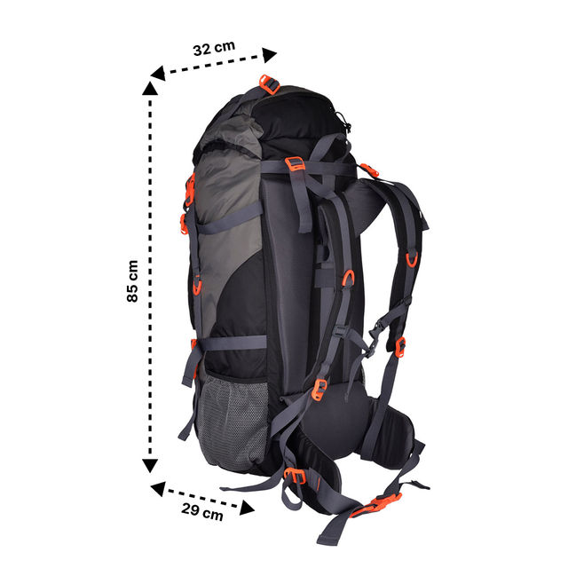 Buy F Gear Unisex Polyester 75 L Sturdy Handle Rucksack | Black