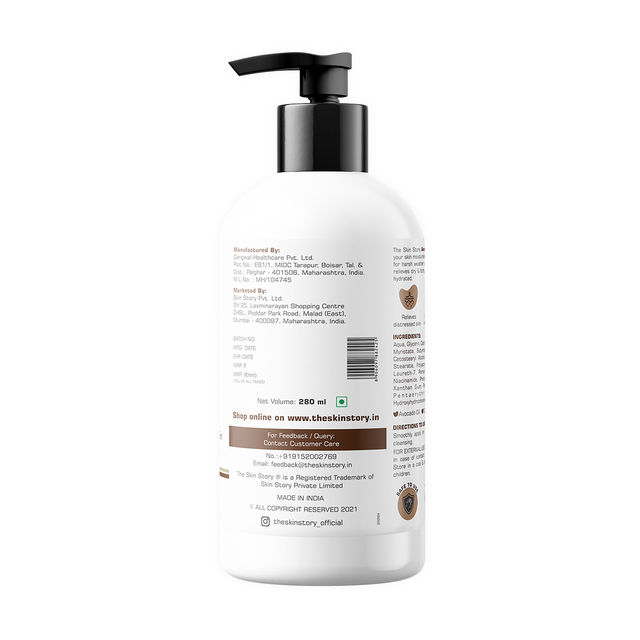 The Skin Story Avocado Body Lotion Deep Moisturization For Soft Supple Bright Skin With Niacinamide