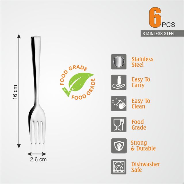 BAY6 Silverline Steel Dinner Fork (6pc)