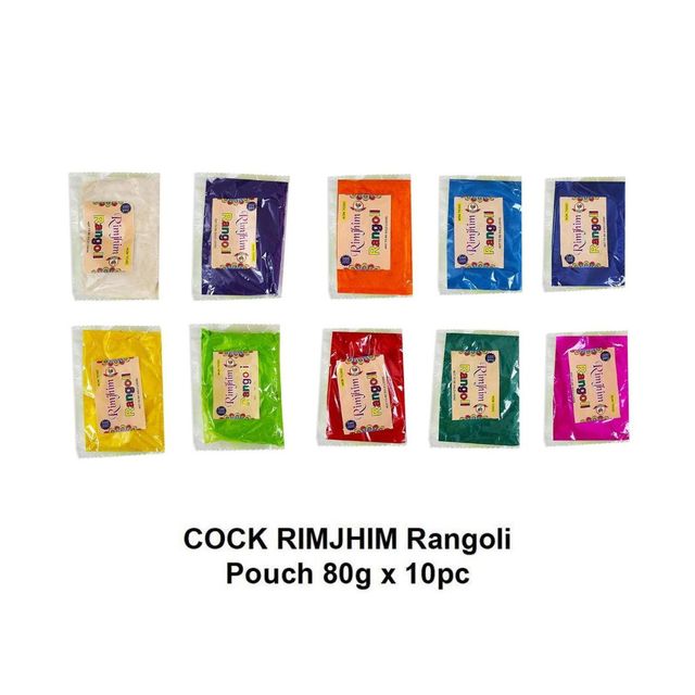 Pichai Rangoli Colours Pouch - Multicolor | Pack Of 10