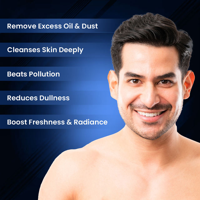 The Beard Story Face Wash With Activated Charcoal Deep Cleansing Pollution Control & Oil Absorption