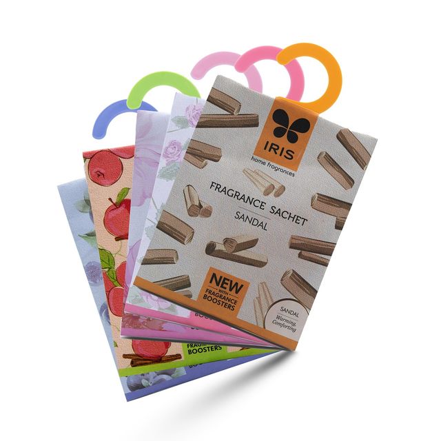 IRIS Fragrance Sachets | Room Freshner - Rose, Romance, Sandal, Apple Cinnamon, Blueberry
