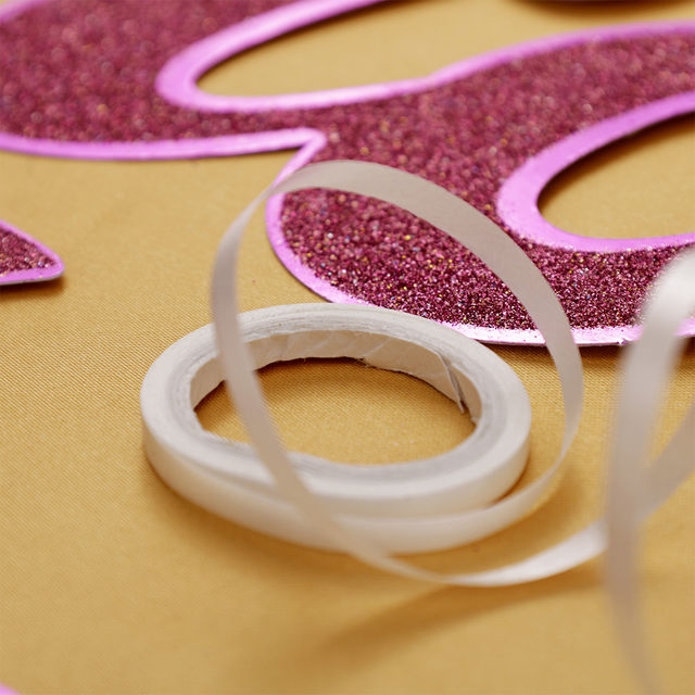 Propcon Mom To Be Metallic Glitter Banner