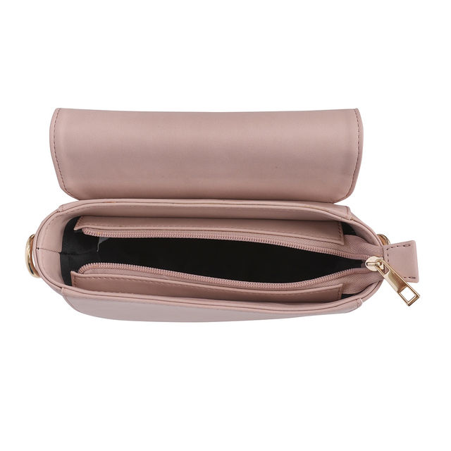 United Colors Of Benetton Women's Solid PU 2 L Sling Handbag - Buy