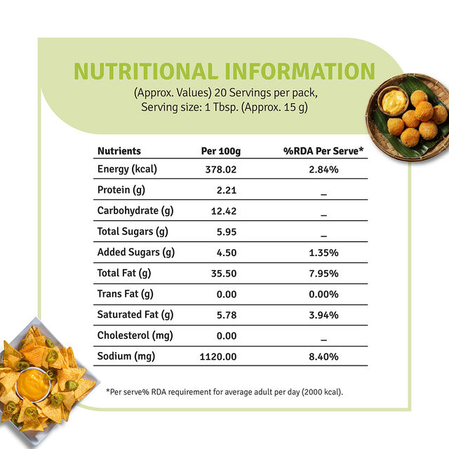 Too Yumm! Dahi Papdi Chaat Multigrain Chips | Protein Snack For Movies, Games, Parties & More(75gms) & Veeba Cheese And Jalapeno Dip(300gms) Combo
