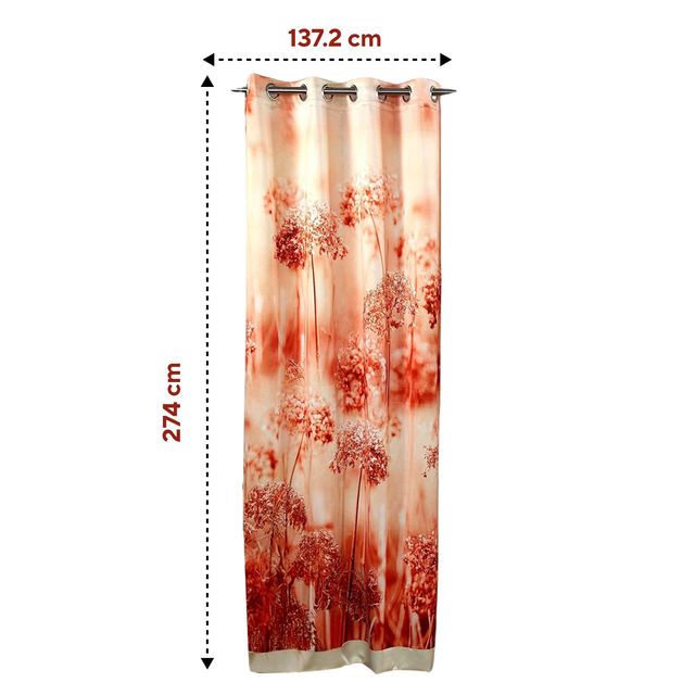 Lushomes Blackout Door Curtain - Jungle Printed | 8 Metal Eyelets | 54 x 108 inch