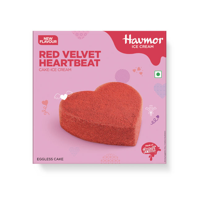 Havmor Red Velvet Heartbeat Cake
