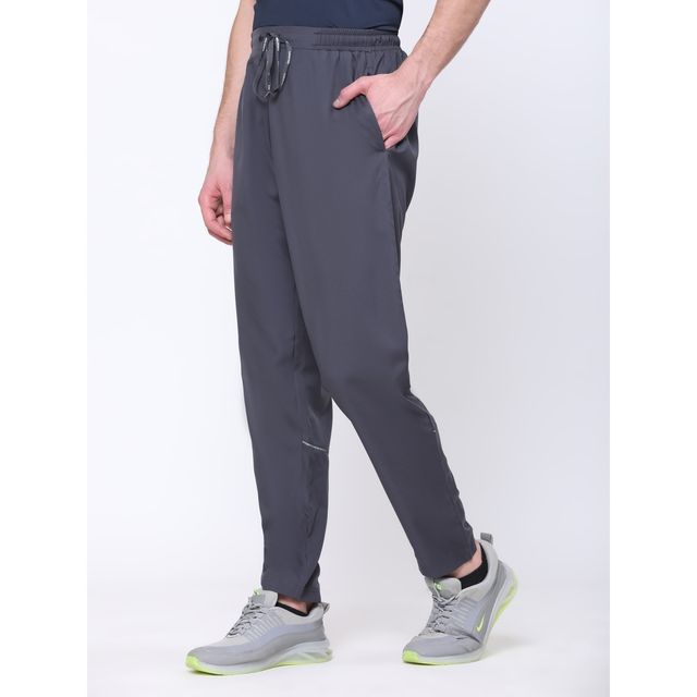 Dida Men's Track Pant Regular Comfortable Stretchable Dry-Fit | Grey - M