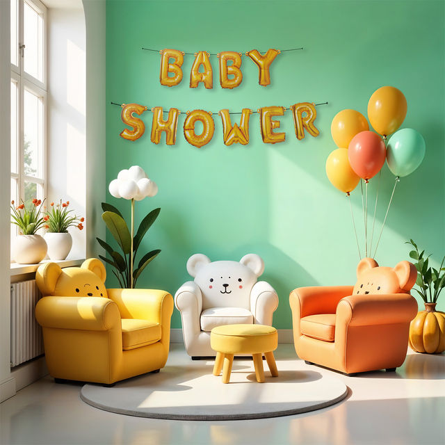 Propcon Baby Shower Paper Foil Banner