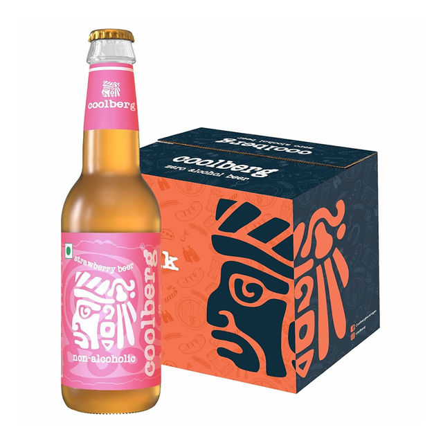 Coolberg Strawberry Non Alcoholic Beer Glass Bottle