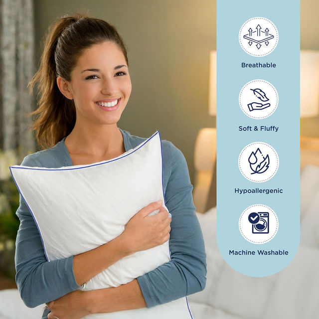 The Sleep Company Pack of 2 Super Soft Microfiber Pillow by TSC