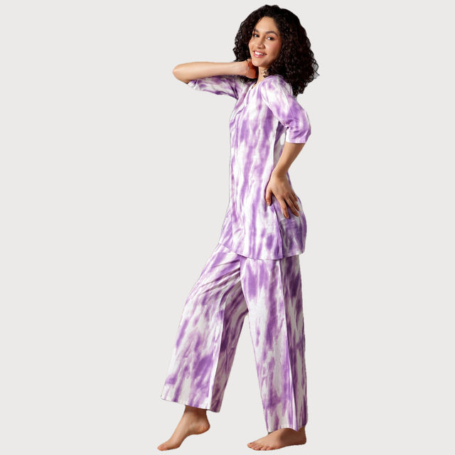 Buy Libas Abstract Printed Women's Kurti With Printed Pyjamas