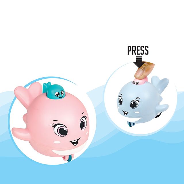 ITOYS Press N Go-Whale - Assorted
