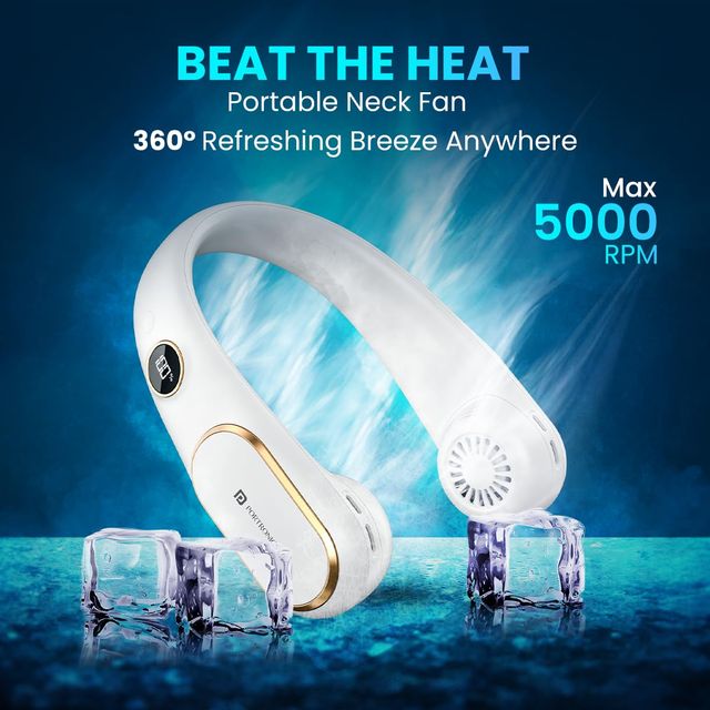 Portronics Gobreeze Portable Neck Fan (POR 2048) - White