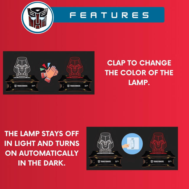 ThinkerPlace Transformers Smart Lamp DIY Kit | Build & Play with Sensor-Activated Lamp (Age 6+)