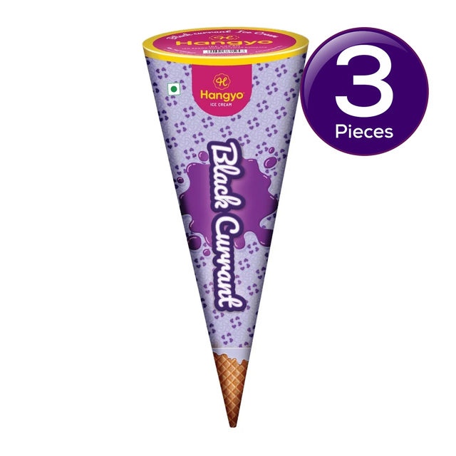 Hangyo Black Current Cone 110 ml X 3 Combo 