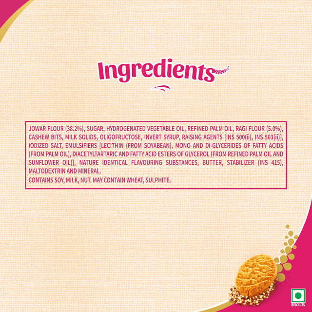 Sunfeast Farmlite Super Millets Ragi and Jowar Cookies,Delightfully Tasty & Crunchy 75 g Combo