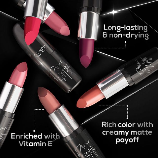 Renee Prime Matte Lipstick | 01 Vintage Rose