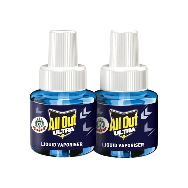 All Out Ultra Twin Pack Refill(90ml) & All Out Combi Power Slider Machine + 1 Refill Pack(45ml) Combo